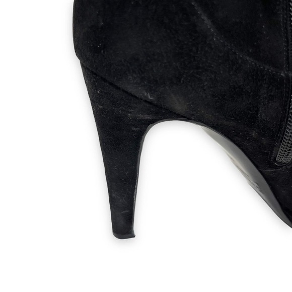 Fratelli Rossetti Boots Women 10 Black Suede Stiletto Mob Wife Maximalist Luxury - Picture 11 of 16